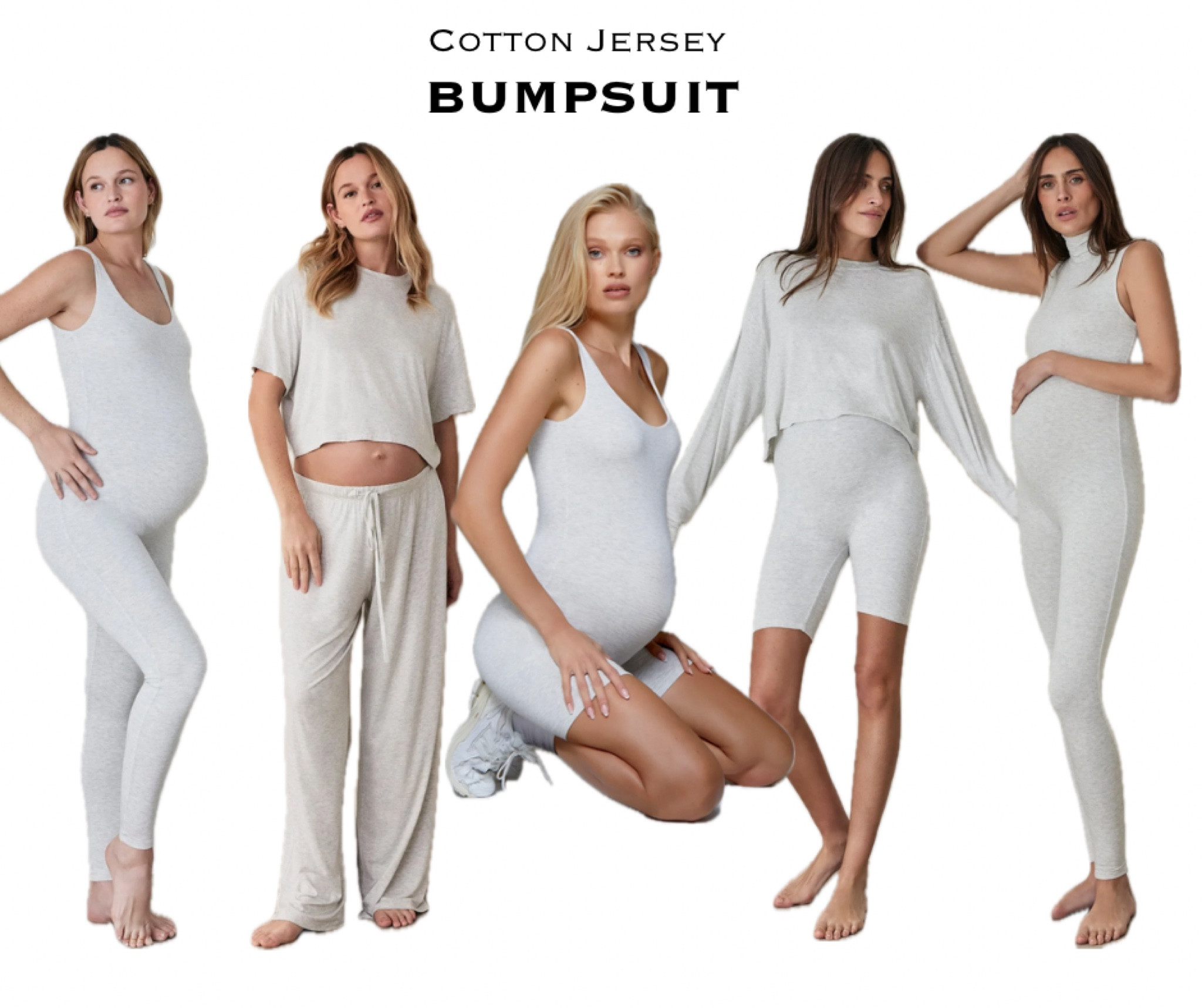 Maternity BumpSuit Cotton Jersey Collection ☁️🤍