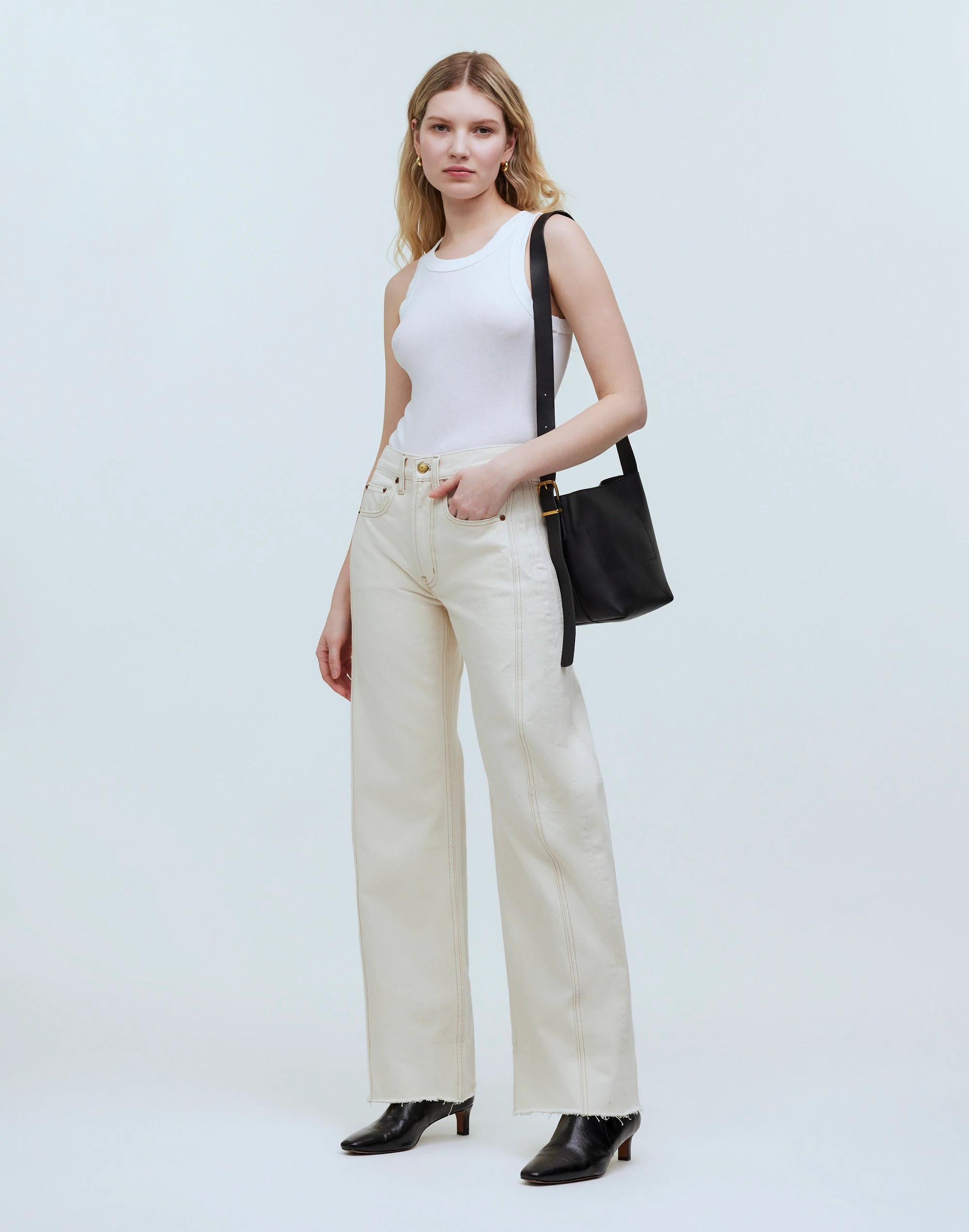B Sides™ Relaxed Lasso Cuffed Jeans | Madewell