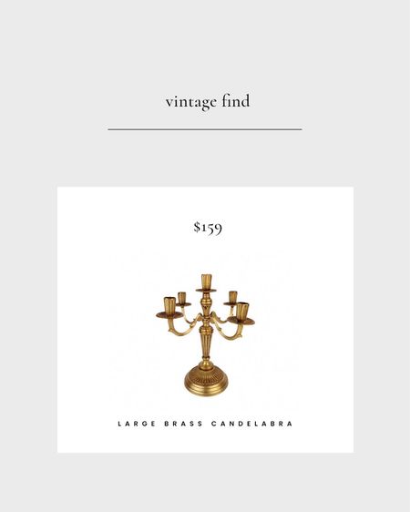Vintage find: brass candelabra 

#etsy #vintage #brass 

#LTKFind #LTKhome