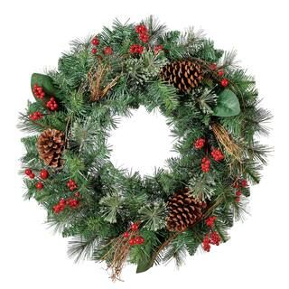22" Cashmere Pine Leaf, Berry & Pinecone Christmas Wreath by Ashland® | Michaels Stores