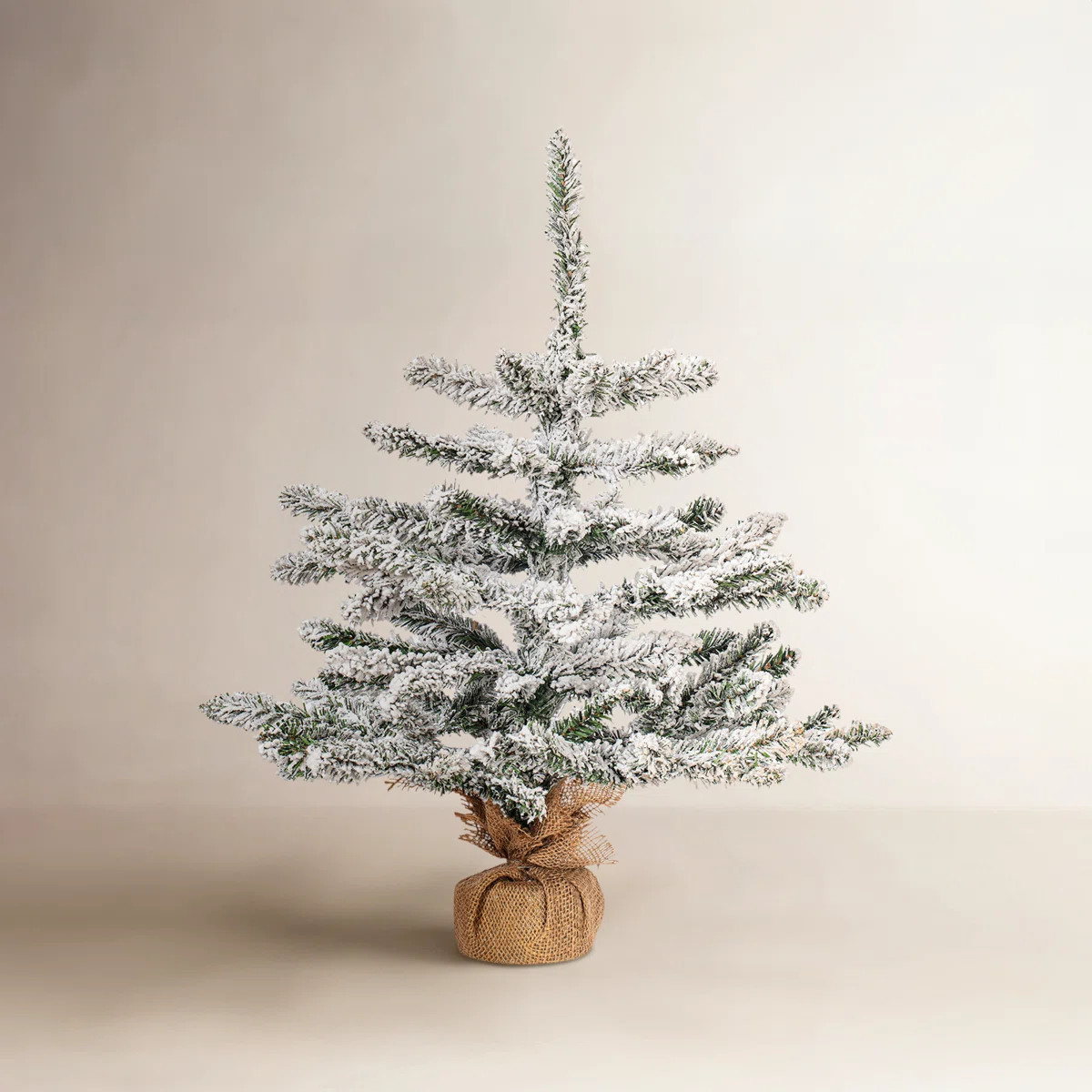 Flocked Anoka Pine 2' H Artificial Pine Christmas Tree | Wayfair North America
