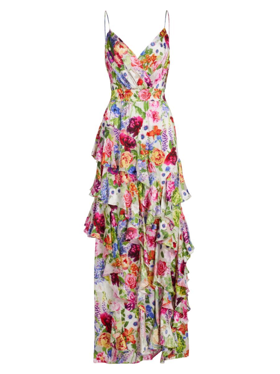 Hayden Ruffled Floral Maxi Dress | Saks Fifth Avenue