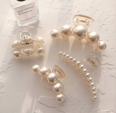 
Pearl Hair Clips for Women from Agirlvct

Multipack claw clip | pearl claw clip | Jaw Clip Barrettes | Fancy Hair Accessories | Birthday Girl Gift | bride to be accessories | bridal shower | bachelorette party | wedding accessories | Amazon find | bride  

#LTKWedding #LTKParties #LTKBeauty