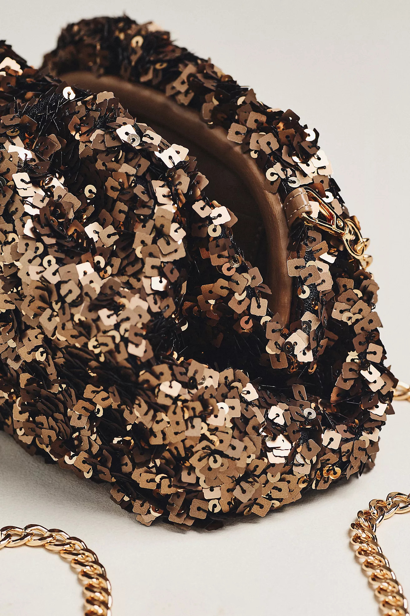 Maeve Sequin Slouchy Clutch | Anthropologie (US)