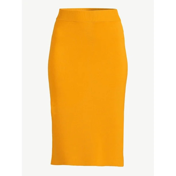 Free Assembly Women's Straight Midi Sweater Skirt | Walmart (US)