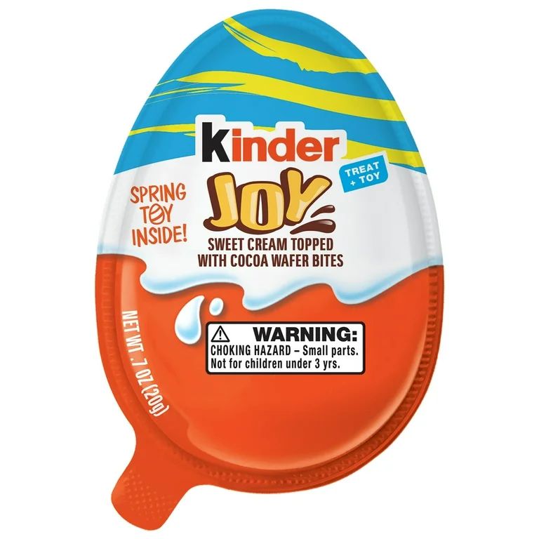 Kinder Joy Easter Egg, Cream and Chocolatey Wafers With Spring Toy Inside, 0.7 oz | Walmart (US)