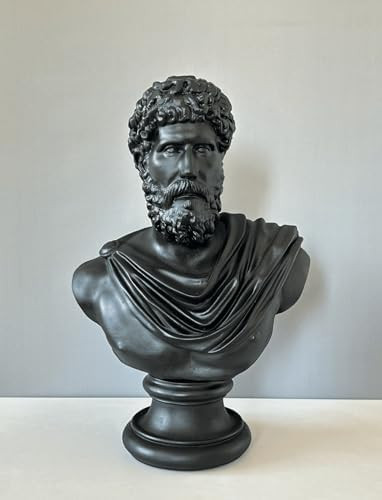 Large Marcus Aurelius Bust Statue, 45 cm/18", Roman Emperor Bust Sculpture, Greek Statue, Roman S... | Amazon (US)