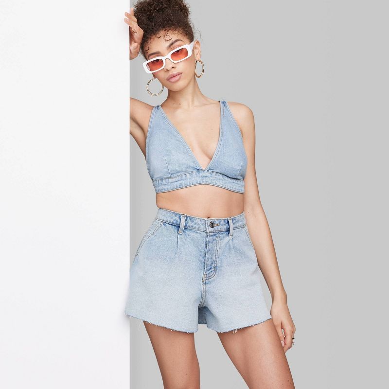 Women's High-Rise Flutter Denim Shorts - Wild Fable™ | Target