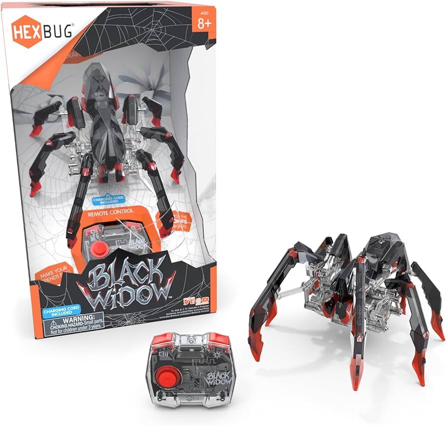 HEXBUG Remote Control Black Widow, Rechargeable Robot Spider Toys for Kids, Adjustable Robotic Bl... | Amazon (US)