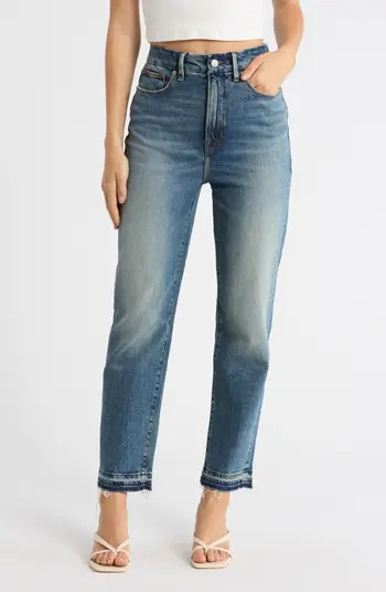 Good American Good Boy High Waist Straight Leg Jeans | Nordstromrack | Nordstrom Rack