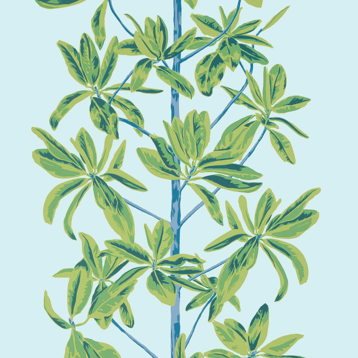 Thibaut Mangrove Tree Turquoise Wallpaper | DecoratorsBest