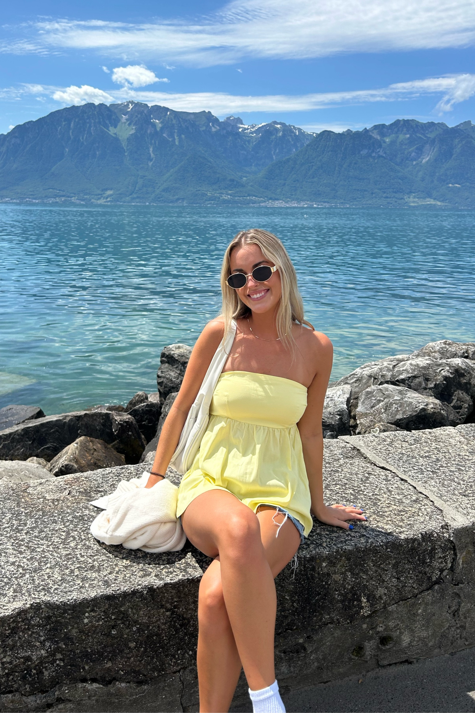 Perfect fit for summer🌞💛🌼🍋
You can dress this top up or dress it down with sneakers. The top has a rubber lining so you don’t have to worry about it falling down and it’s not see through at all! I went back and got this top in another color because it’s so perfect😍

#LTKStyleTip #LTKSummerSales #LTKTravel