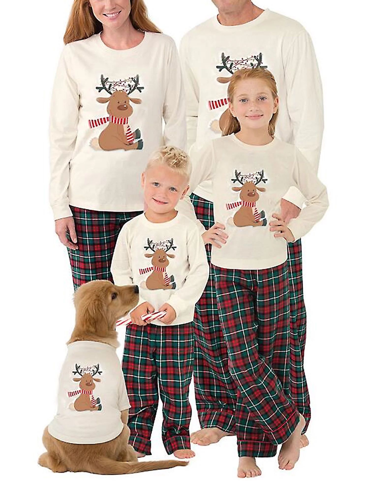 Ma&Baby Holiday Christmas Pajamas Family Matching Pjs Set Xmas Jammies for Couples Youth | Walmart (US)
