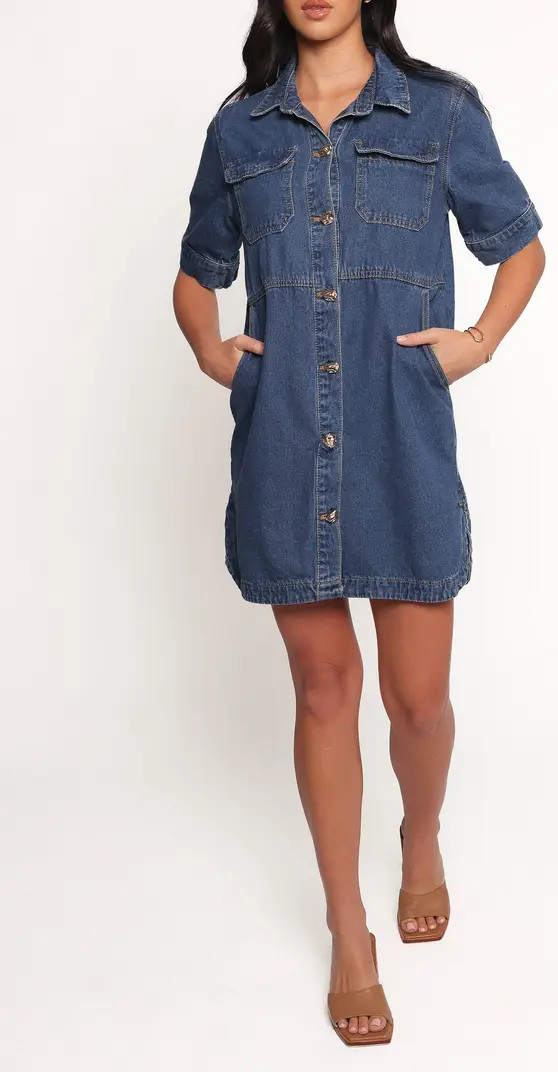Fleming Denim Mini Shirtdress | Nordstrom