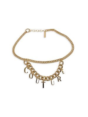 Versace Jeans Couture Logo Charm Chain Belt on SALE | Saks OFF 5TH | Saks Fifth Avenue OFF 5TH