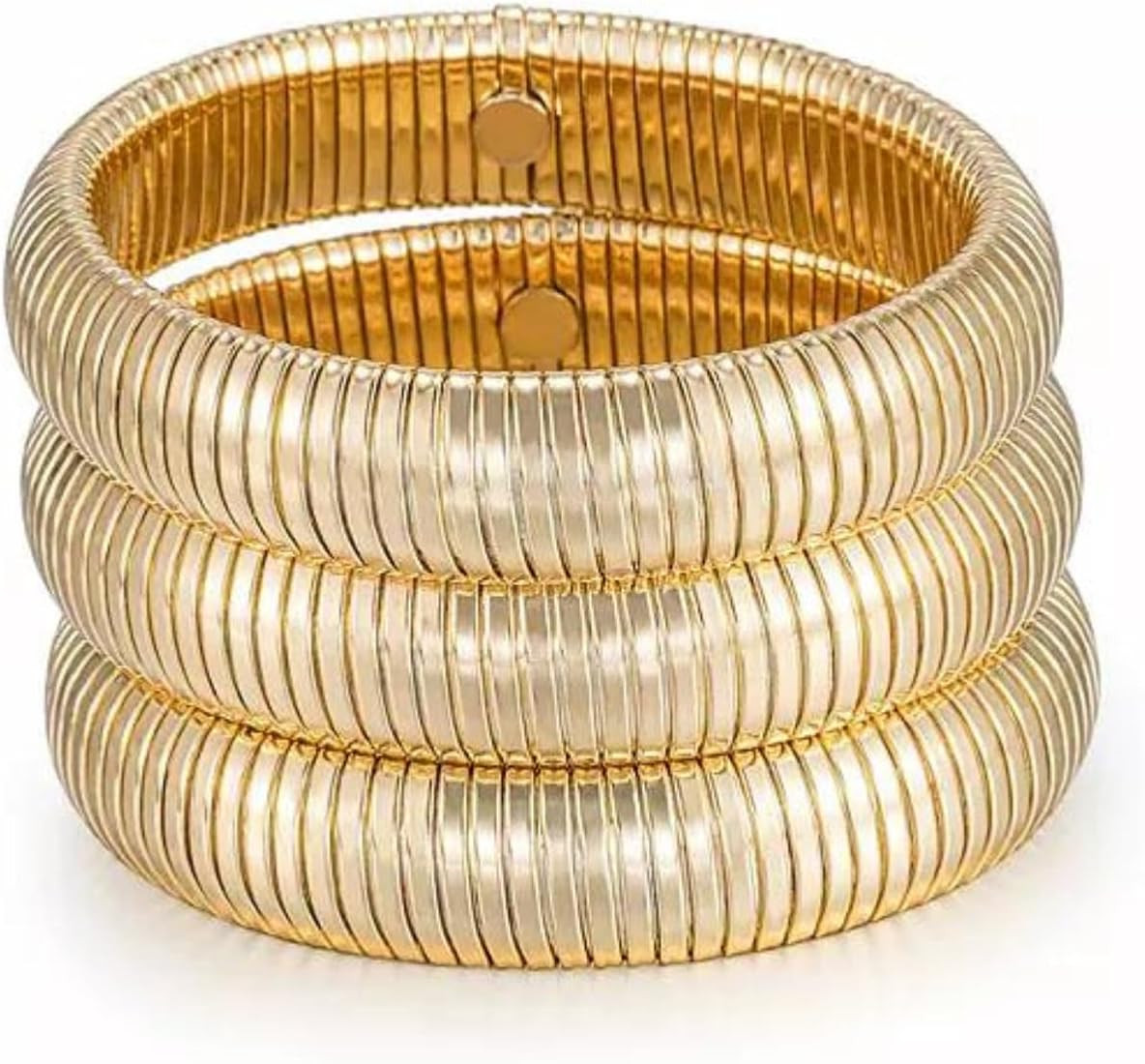 Ettika Bangle. Bracelets Set for Women, Womens Bracelet. Flex Snake Chain Stretch Gold Tone Or Rh... | Amazon (US)