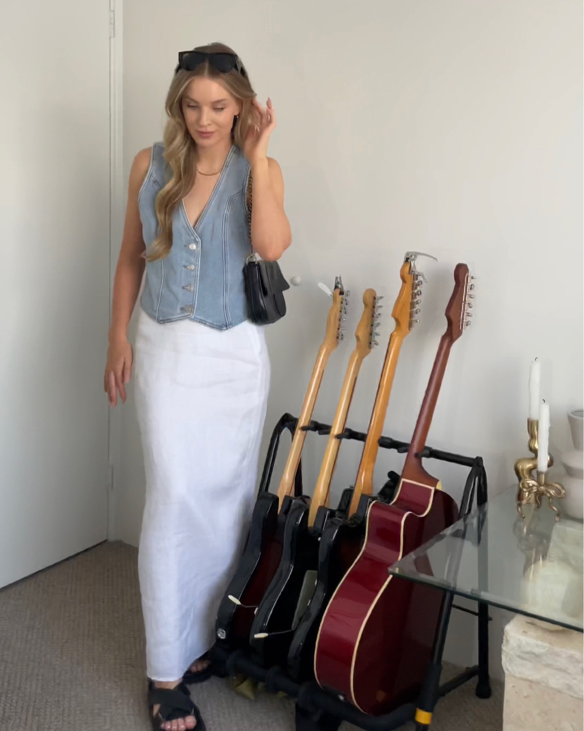 Day 21/30 summer outfit inspo - not sure how i feel about this but we tried! maybe ill wear it open over a dress next time. These two pieces were on sale too, vest was charcoal clothing but I can’t link it so I’ve added some similar. I’m wearing size 10 in the vest (sized up but could have done a size 8) and 8 in the skirt. 

#LTKsalealert #LTKaustralia