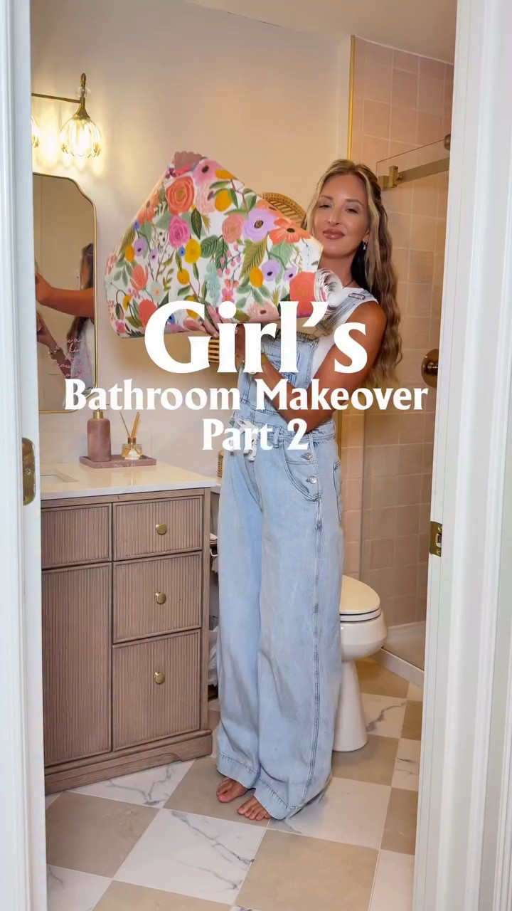 This little bathroom got the biggest glow-up ✨ @wayfair made it so easy to bring our vision to life, and now it’s a space my daughter absolutely loves. 

#WayfairPartner #Wayfair

#LTKdayinmylife #LTKgrwm #LTKmomlife