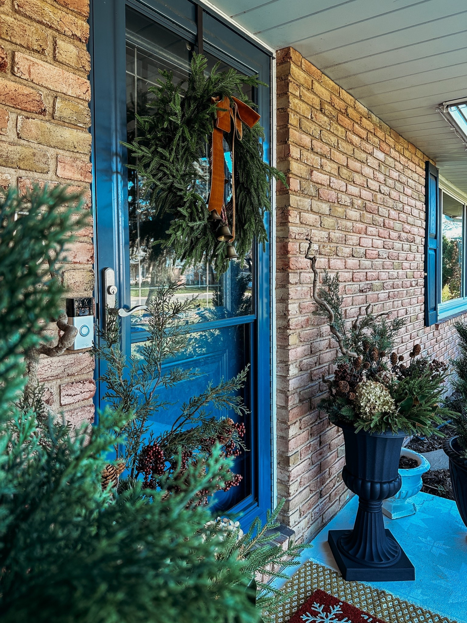 Winter front porch - 20% off greenery!

#LTKHome #LTKHoliday #LTKSaleAlert