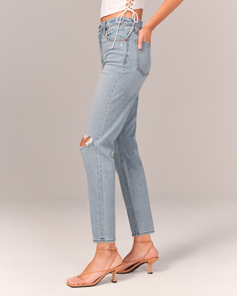 High Rise Mom Jean | Abercrombie & Fitch (US)