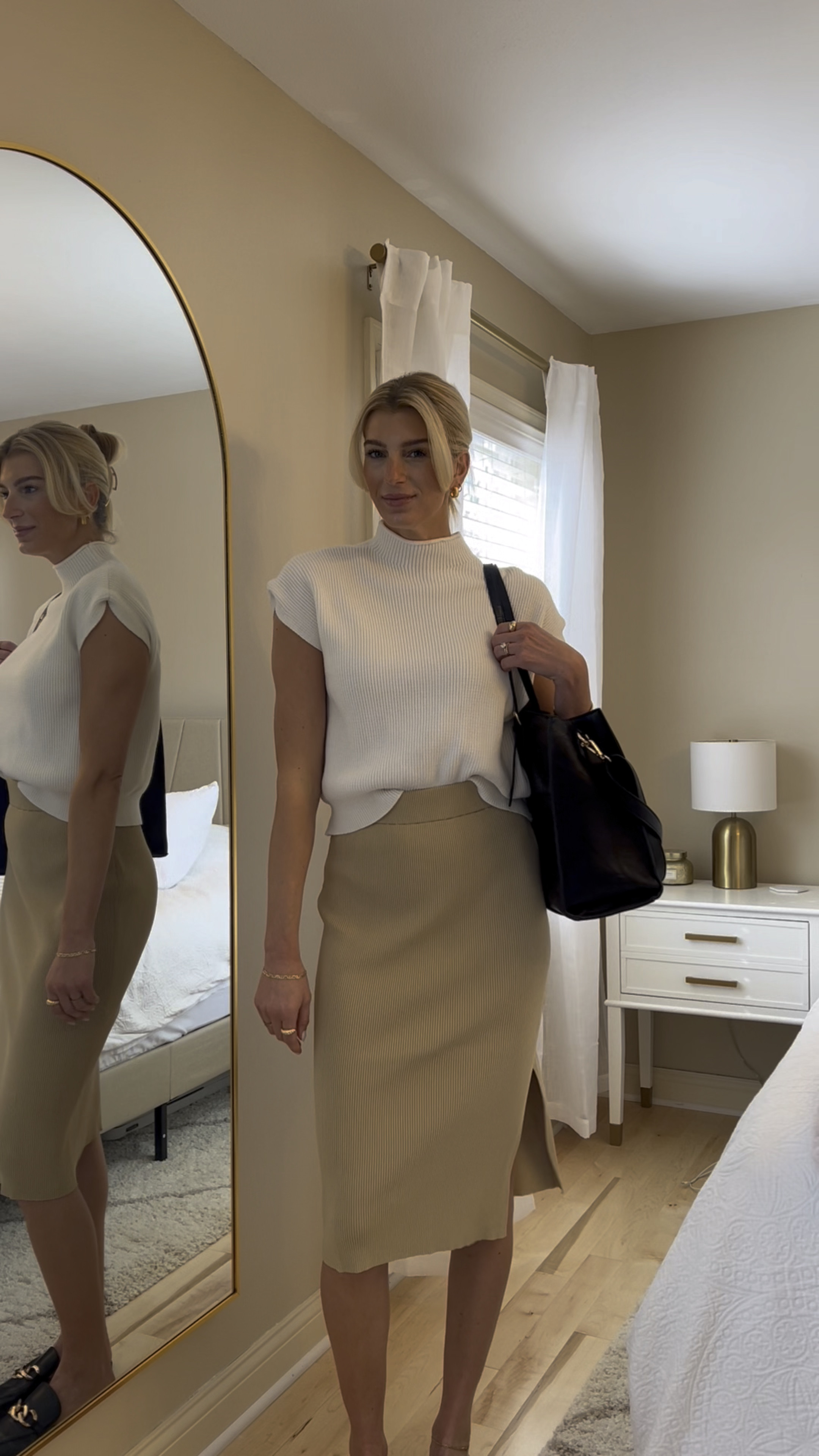 Work outfit ideas for the office all links below! 
- amazon fashion basics, skirt, work bag, sweater top, flats,
earrings 
- blazers NastyGal code SAVVYBLONDEE 
- cargo pants abercrombie size small long 

#LTKstyletip #LTKunder100 #LTKworkwear