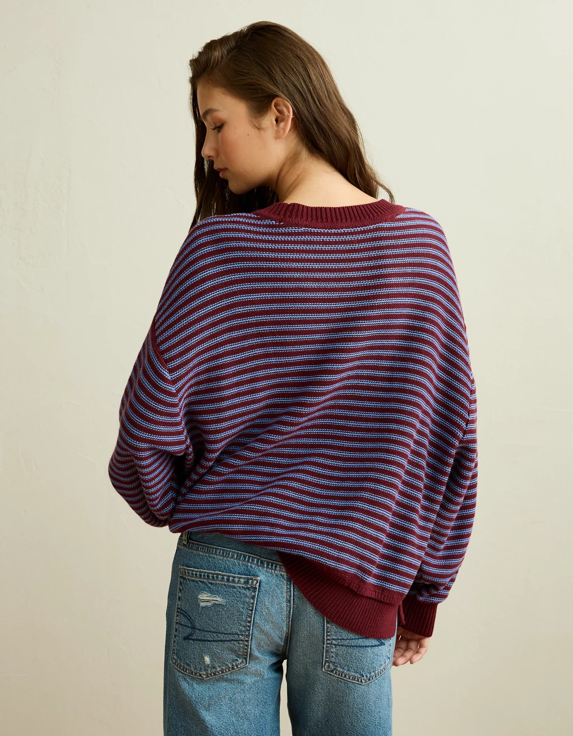 AE Oversized Crew Neck Sweater | American Eagle Outfitters (US & CA)