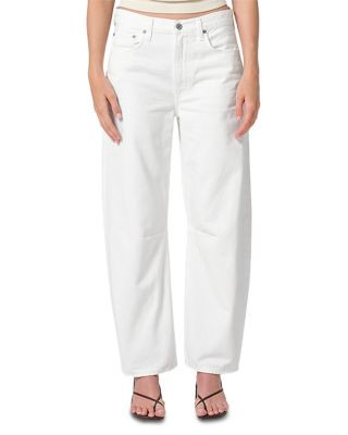 Citizens of Humanity Miro High Rise Ankle Barrel Jeans in Soft White | Bloomingdale's (US)