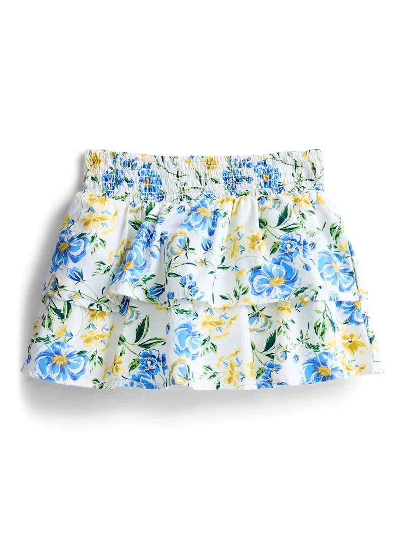 Free Assembly Girls Ruffle Skirt, Sizes XS-XL | Walmart (US)