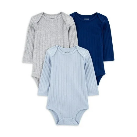 Carter's Child of Mine Baby Boy Bodysuits, 3-Pack, Sizes Preemie-18 Months | Walmart (US)