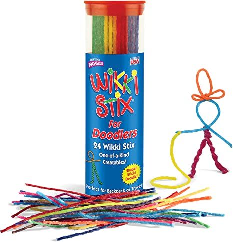 Wikki Stix for Doodlers - Kid's Travel Essential: Portable Creativity On-The-Go! Pack of 24 Wikki... | Amazon (US)