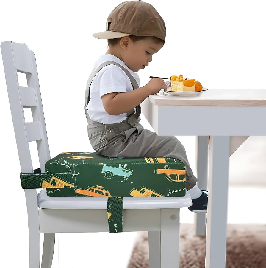 Toddler Booster Seat for Dining Table, Portable Booster Seat for Kitchen Chair, 4 Inch High-Densi... | Amazon (US)