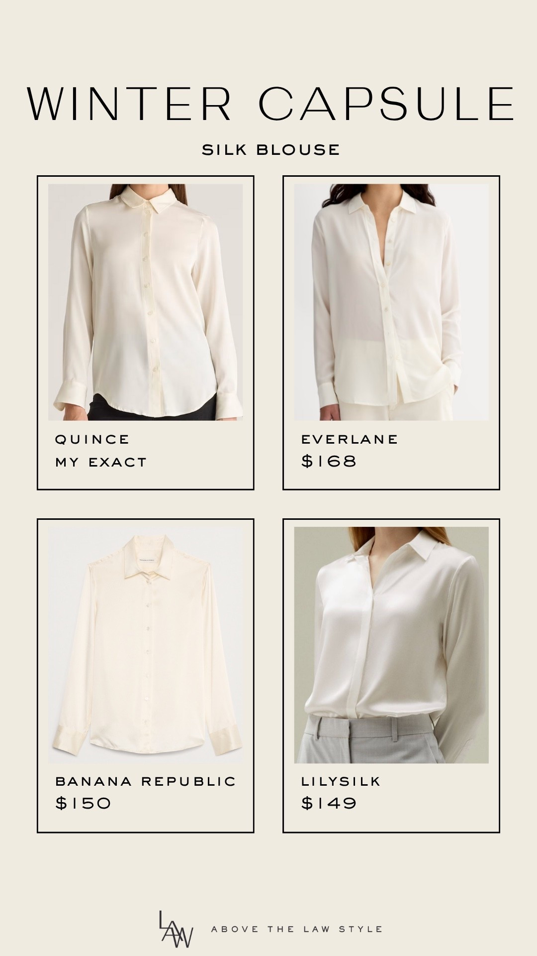 Winter Capsule: Silk Blouse

#LTKStyleTip #LTKFindsUnder50 #LTKFindsUnder100