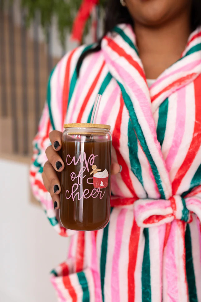Cup Of Cheer Iced Coffee Cup DOORBUSTER | Pink Lily