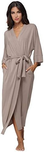 Women's Soft Robes Long Bath Robes Full Length Kimonos Sleepwear Dressing Gown,Solid Color | Amazon (US)