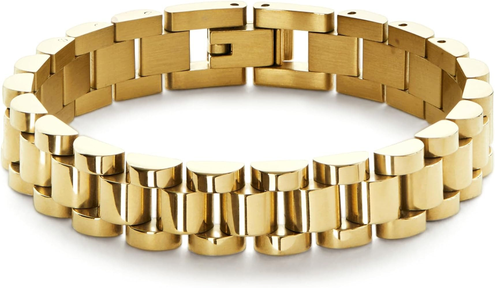 Ana Luisa Gold Watch Strap Bracelet - 14K Gold Plated, Extra Links Included | Amazon (US)
