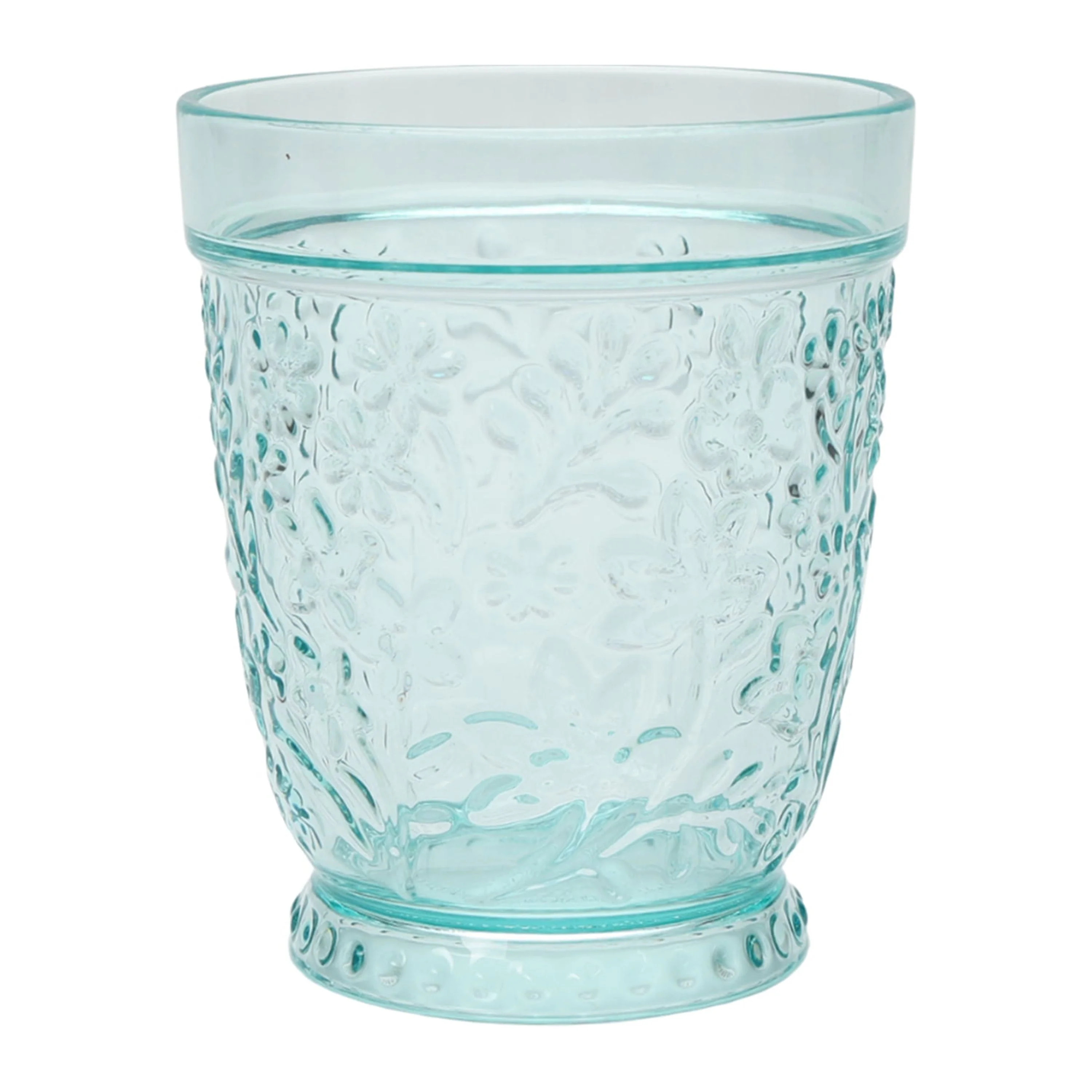 The Pioneer Woman 16-Ounce Embossed Tritan Plastic Ditsy Tumbler, Teal - Walmart.com | Walmart (US)