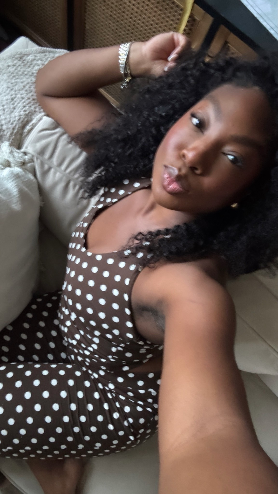 The cutest halter neck and capri polka dot co-ord two piece 😍😍🤎🤍✨

#LTKmidsize #LTKstyletip #LTKuk