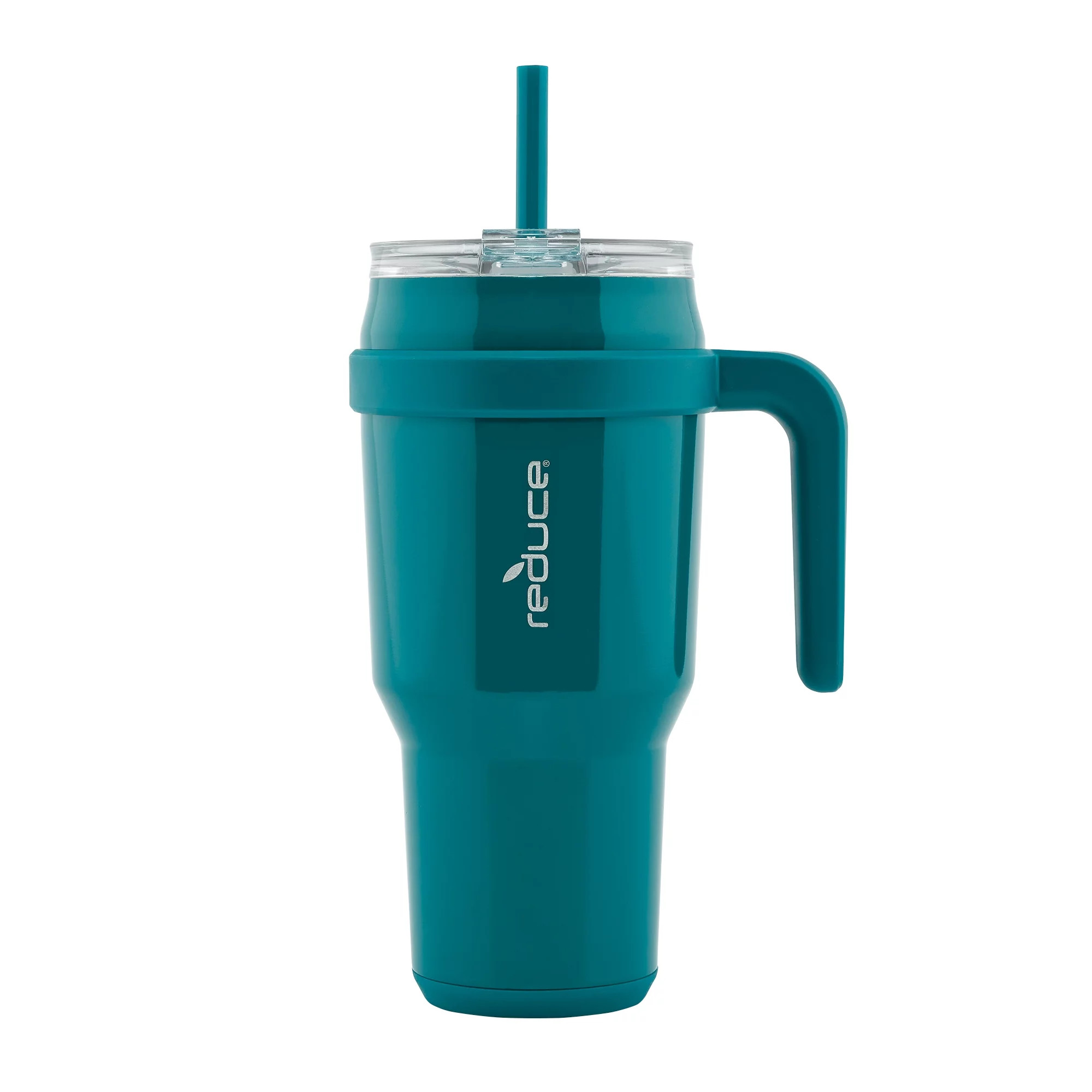 Reduce Vacuum Insulated Stainless Steel Cold1 Mug with Lid, Straw, & Handle: Everglade, 40 oz | Walmart (US)