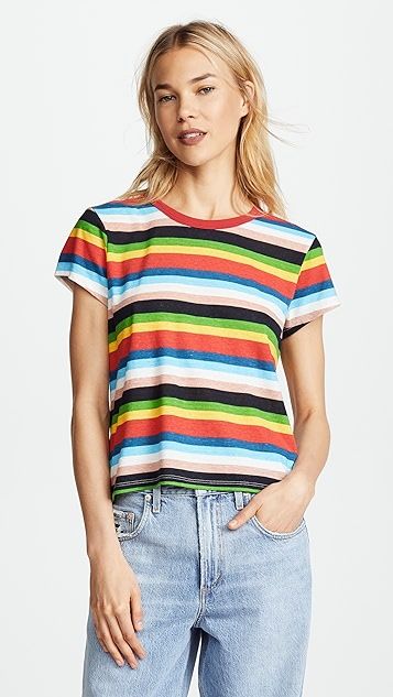 Rainbow Stripe Tee | Shopbop