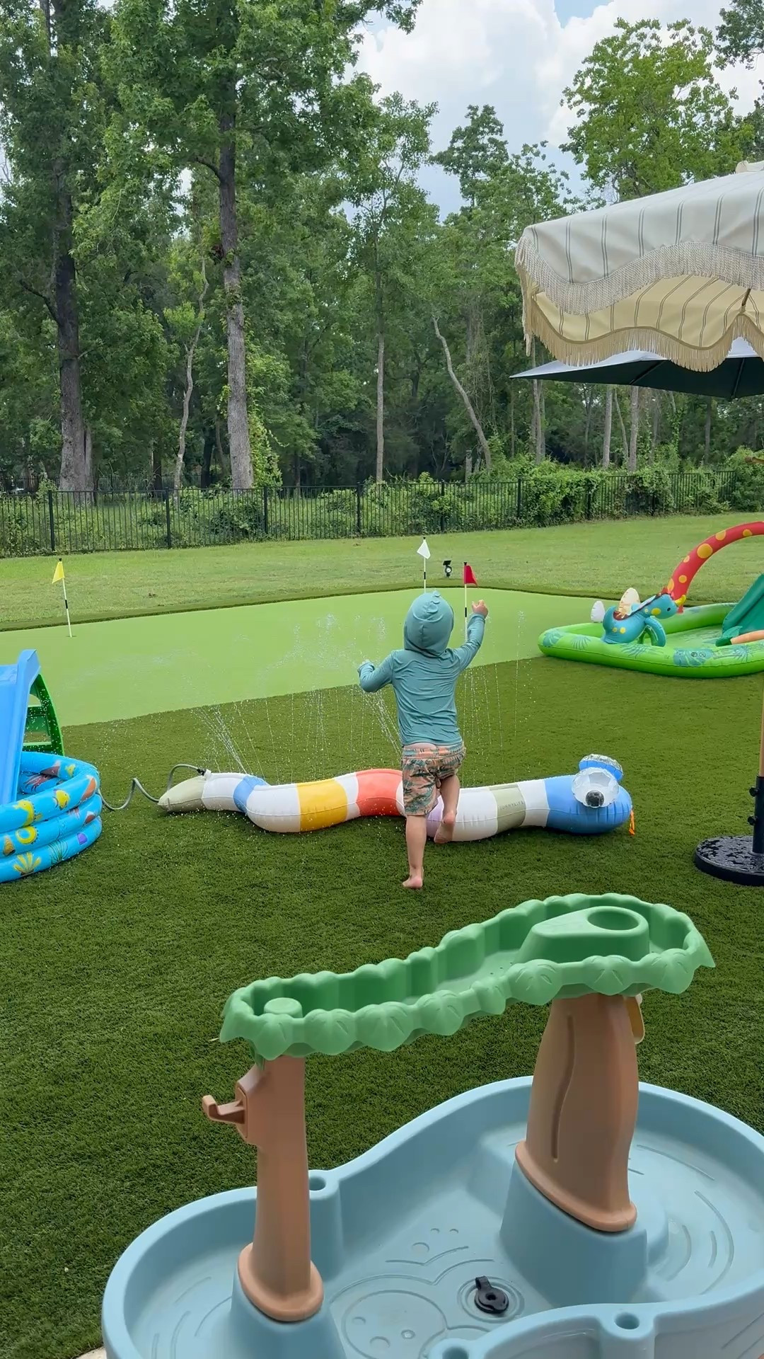 Beating this heat with all the water toys #preschoolsummer #outdoorswithkids #backyardsplashpad

#LTKSummerEdit #LTKFindsUnder100 #LTKKids