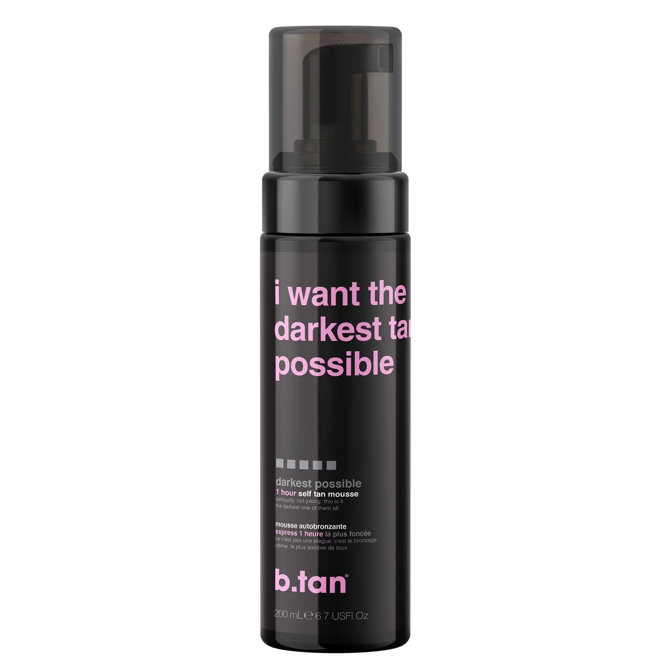 b.tan i want the darkest tan possible - self tan mousse, 6.7 fl oz - Walmart.com | Walmart (US)