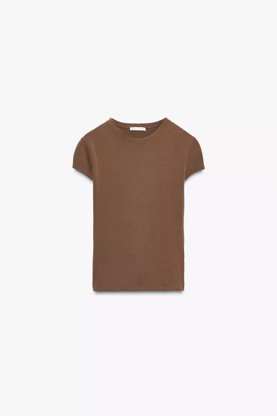 SLIM FIT SHORT SLEEVE T-SHIRT | Zara UK