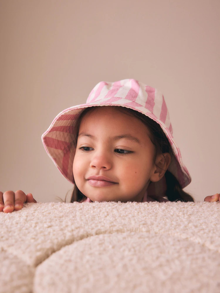 Pink Stripe Bucket Hat (3mths-16yrs) | Next US