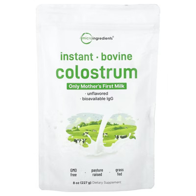 Micro Ingredients Instant Bovine Colostrum, Unflavored, 8 oz (227 g) | Target