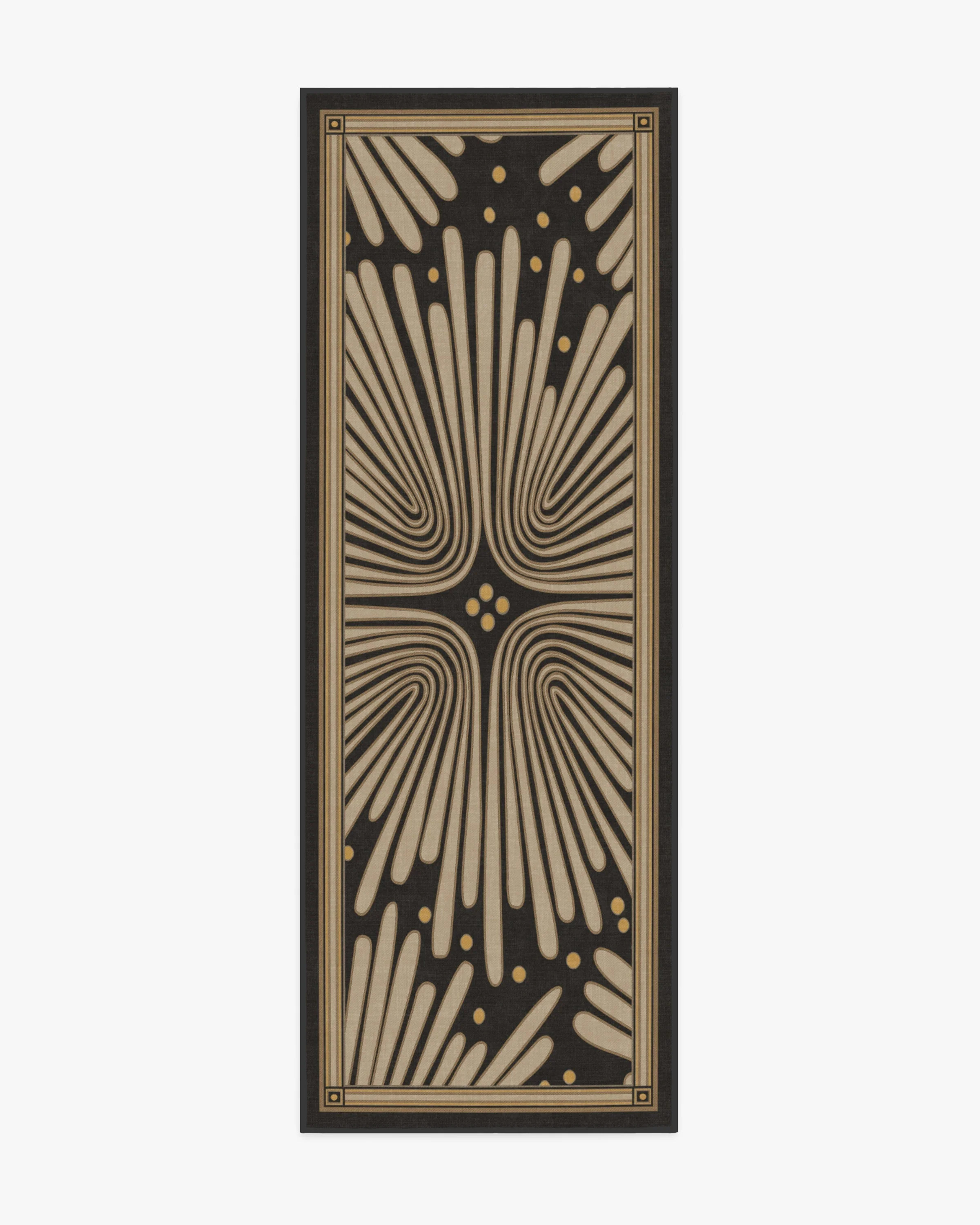 Gatsby Black & Gold Rug | Ruggable