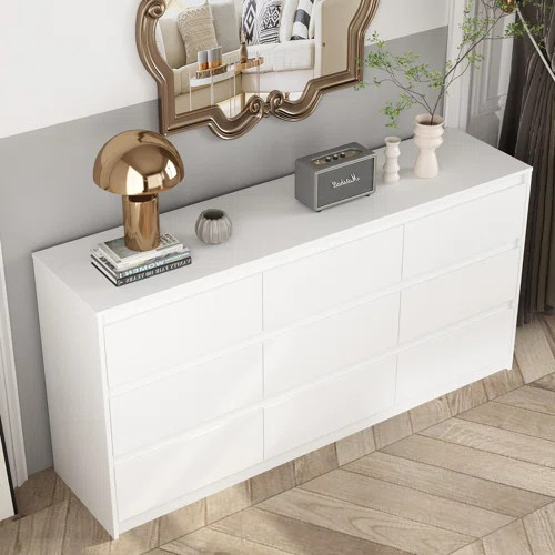 Ebern Designs Chest Of Drawers 9 Drawer Dresser, Wood Dresser 9 Drawer Chest | Wayfair | Wayfair North America