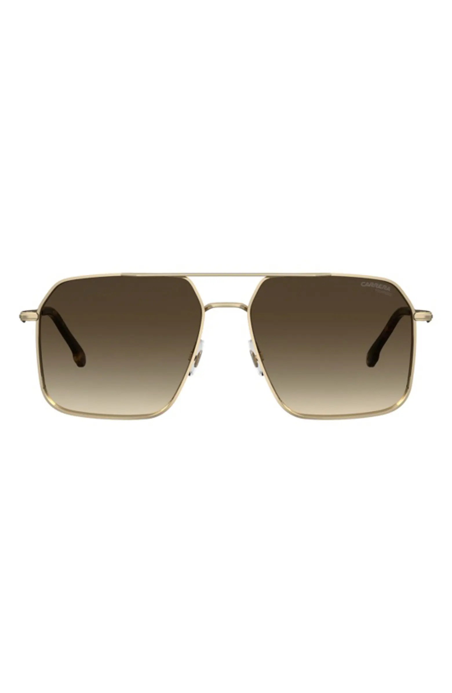 Carrera Eyewear 59mm Polarized Gradient Square Sunglasses | Nordstrom | Nordstrom