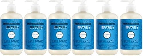Mrs. MEYER'S Clean Day Liquid Hand Soap, Blueberry Scent, 12.5 Ounce Bottle, (Pack of 6) | Amazon (US)