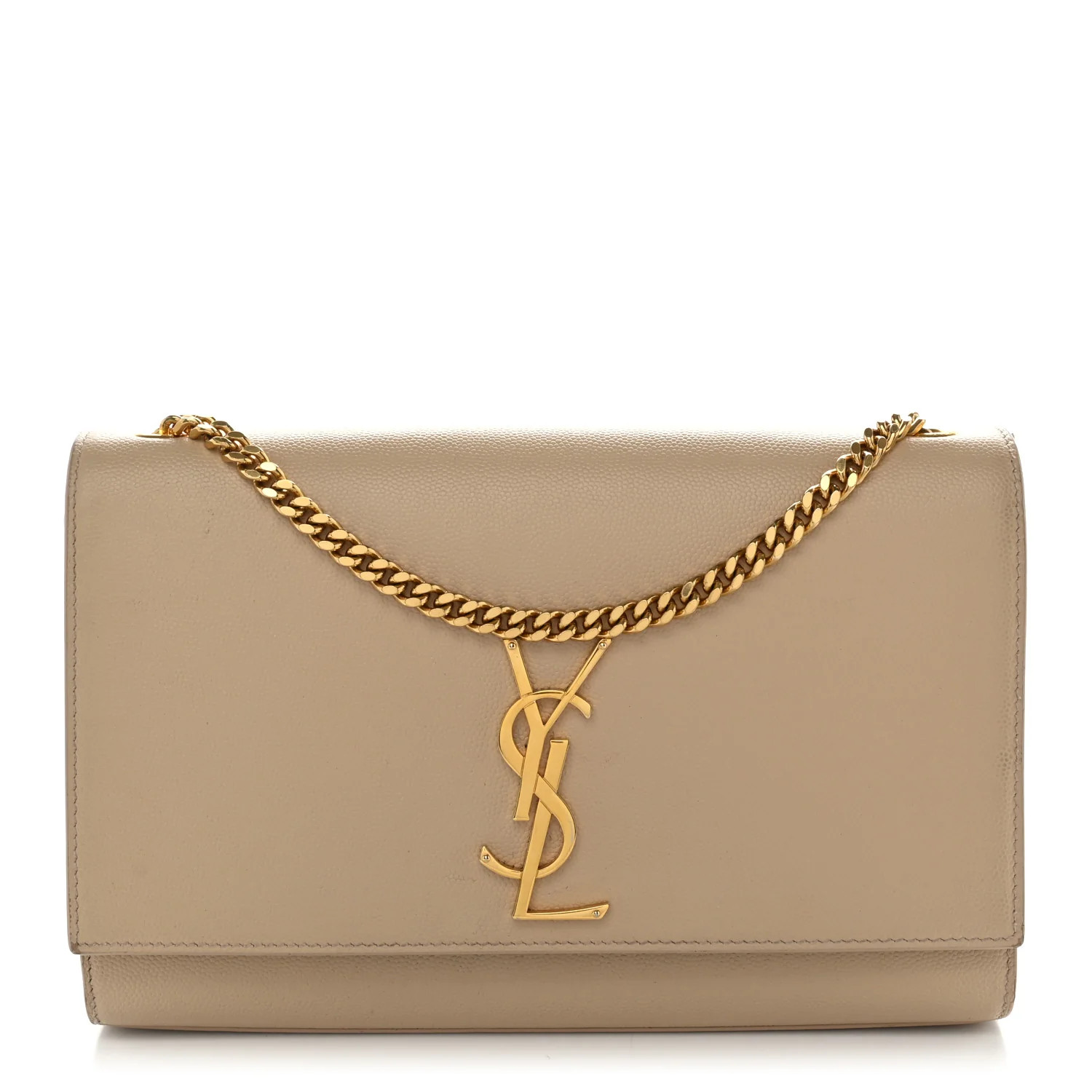 Grain De Poudre Medium Monogram Kate Satchel Dark Beige | FASHIONPHILE (US)