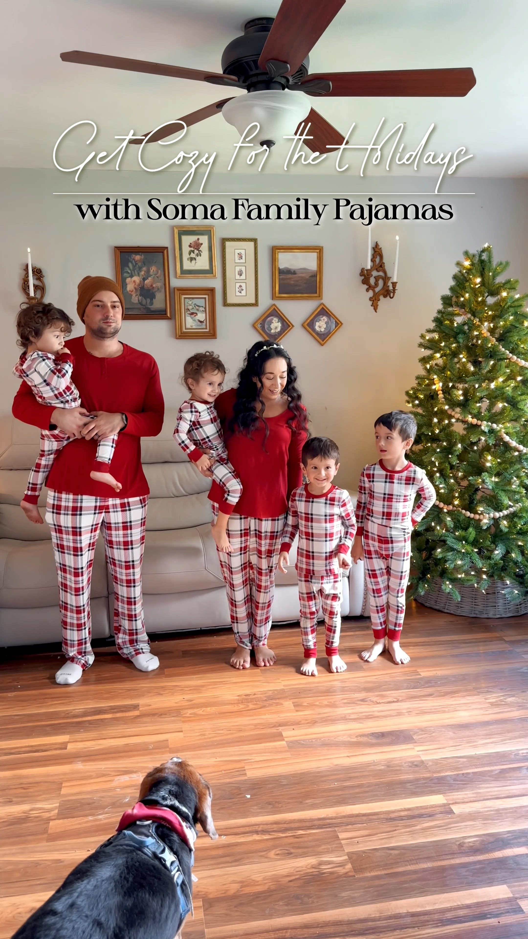 #SomaPartner >> November 1st, and we’re already in full holiday mode—yes, we’re that family! 🎄 Making unforgettable memories is even better when we’re all cozy in our matching @somaintimates holiday pajamas. Sizes for the whole fam and even our four-legged friends are part of the holiday cheer! 🐾🎄 Double-tap if you’re Team #EarlyChristmas 🎅 #FamJams
⠀⠀
👇 LET ME KNOW 👇
Are you Team #EarlyChristmas, or is it too soon? Sound off in the comments! 💬 
⠀⠀⠀⠀⠀⠀⠀⠀⠀
#MomLife #ParentingWin #FamilyGoals #HolidayVibes #MomsofInstagram #FamilyMatching #Twinning #MomBloggers #InstaFamily #TheHappyNow #MotherhoodUnplugged #ParentingTips #HolidayTraditions #FamilyTime #PetParents #ChristmasCountdown #HolidayPajamas #ChristmasPajamas #MatchingPajamas #SomaIntimates #FamilyOf6 #IndianaMom #IndianaFamily 

#LTKfamily #LTKVideo #LTKHoliday